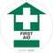 Brady First Aid, 17 in x 17 in, Circle, Vinyl, 29294 29294 - alternate 1